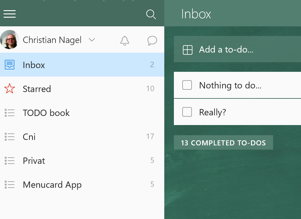 Wunderlist Wunderlist Pane Opened