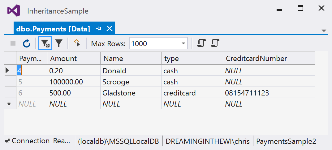 TOH Table with Fluent API