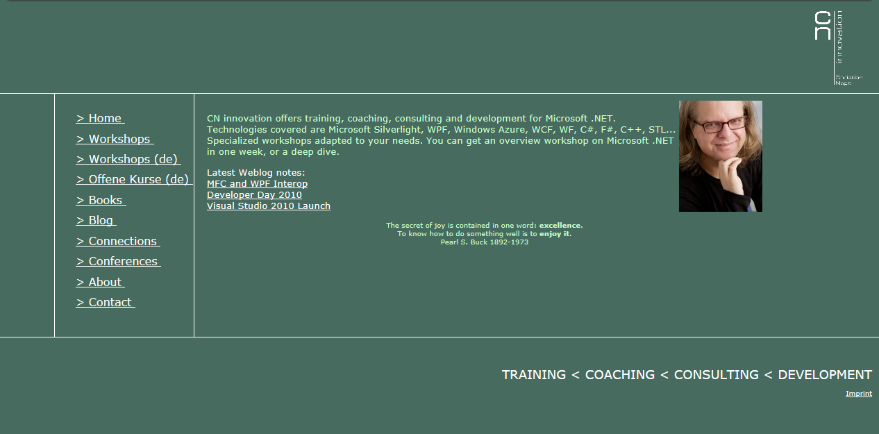 Website in 2010