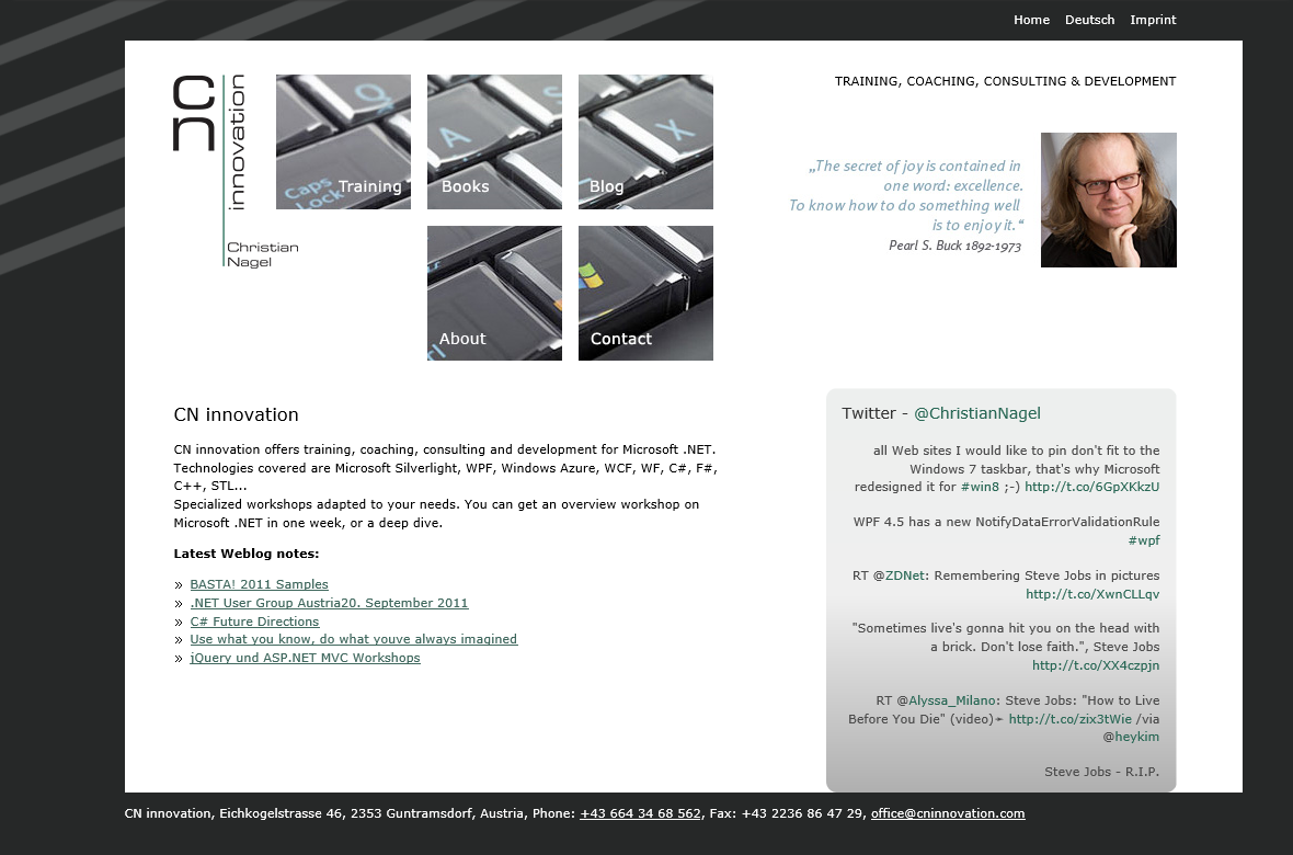 Website in 2011