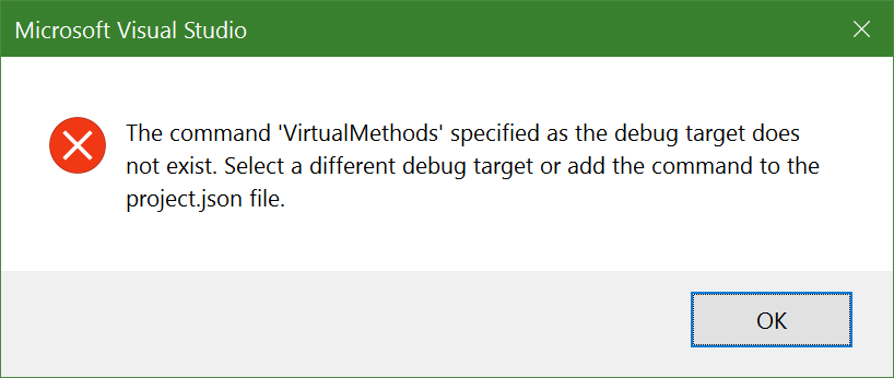 VS2015 Error VS2015 Error