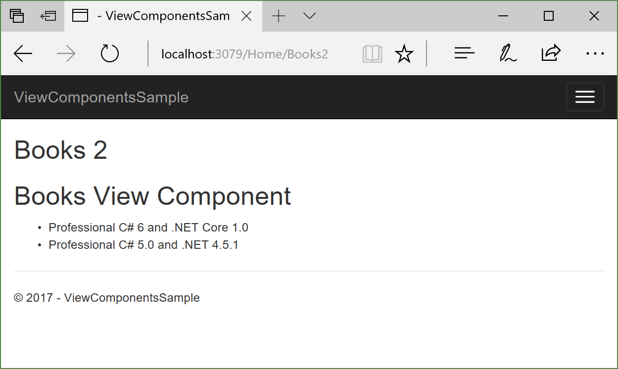 View Component View Component with Component.InvokeAsync