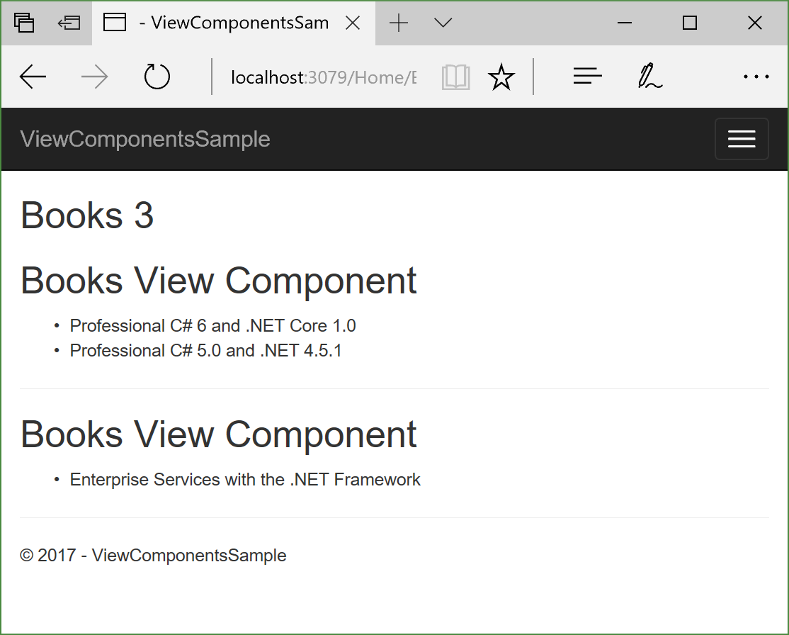 View Component View Component with Tag Helper