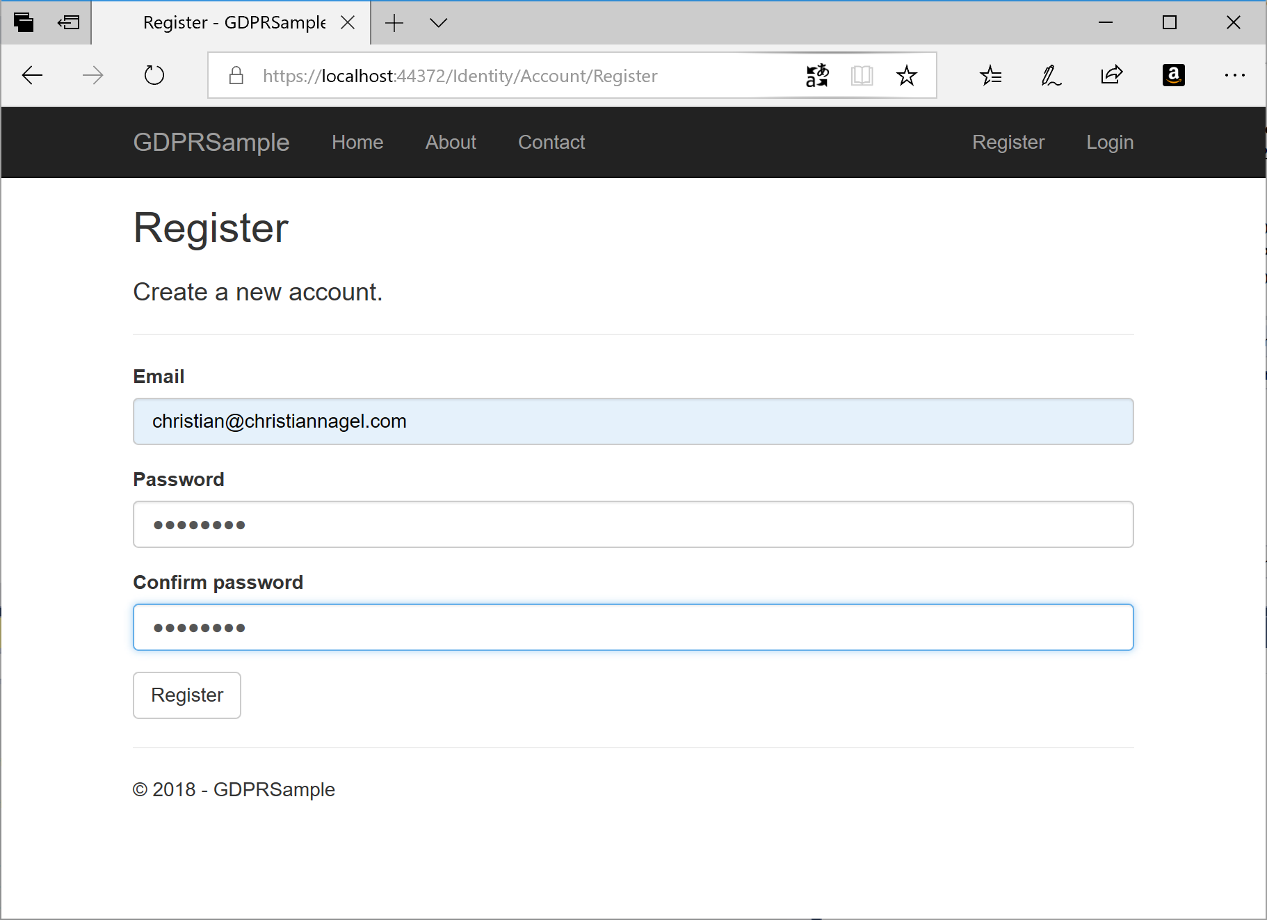 Register User