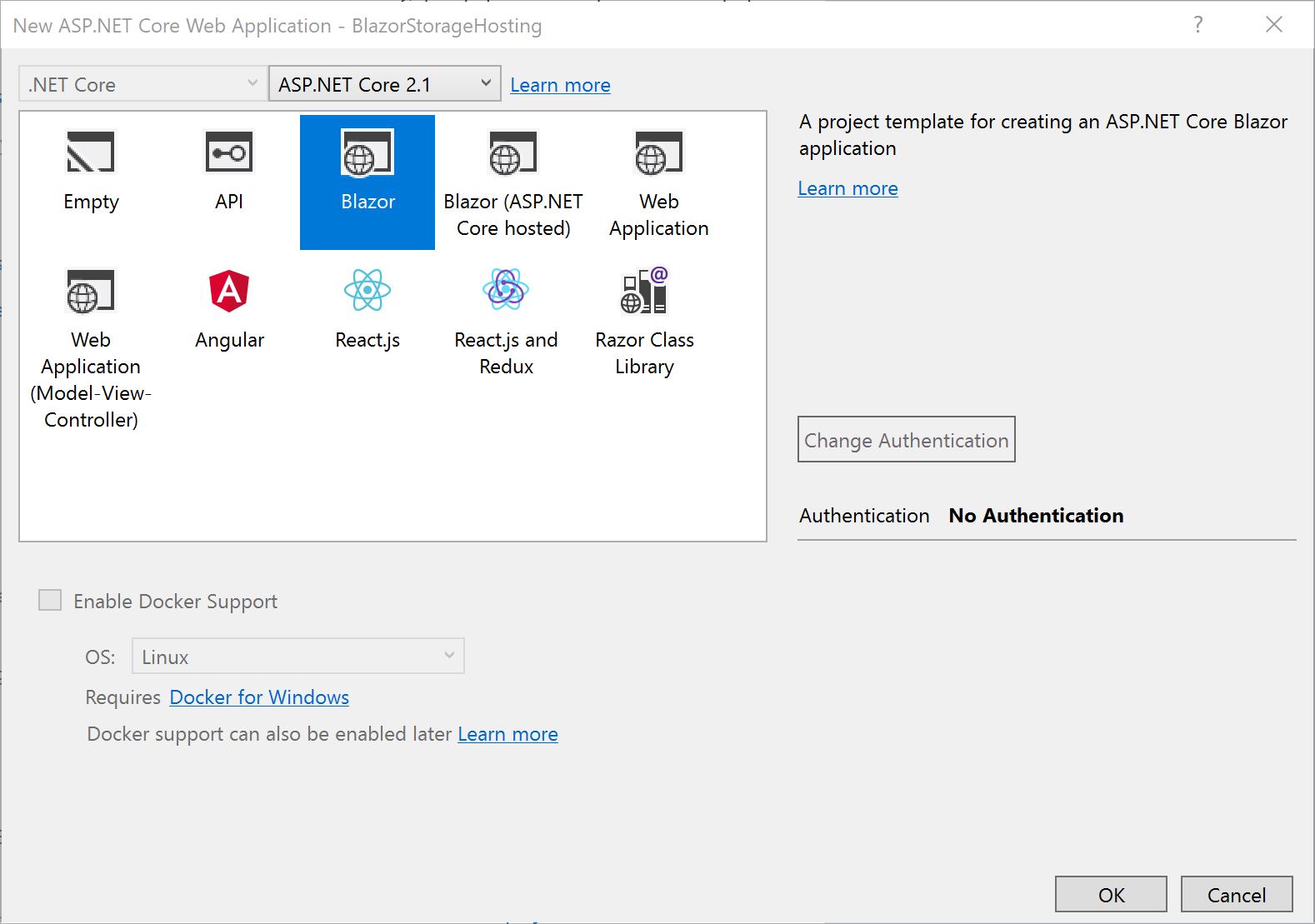 Blazor option 