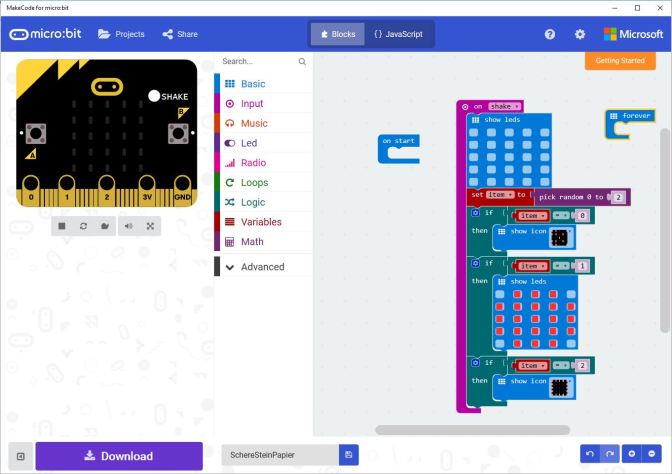 MakeCode for micro:bit