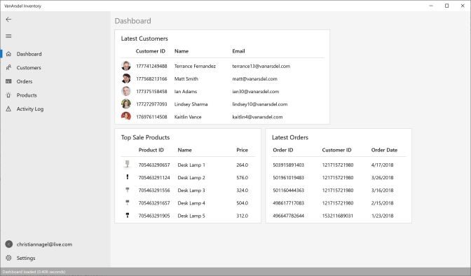Van Ardsel Dashboard