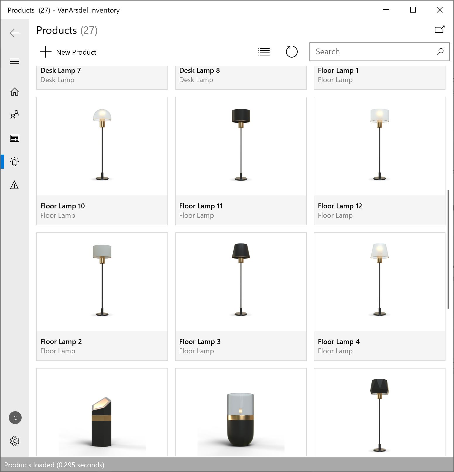Van Ardsel Products Grid