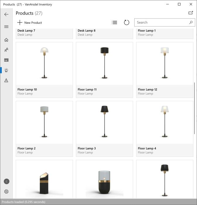 Van Ardsel Products Grid