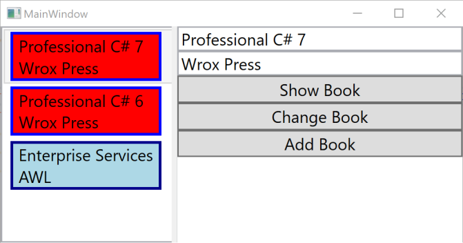 WPF App with Book Templates