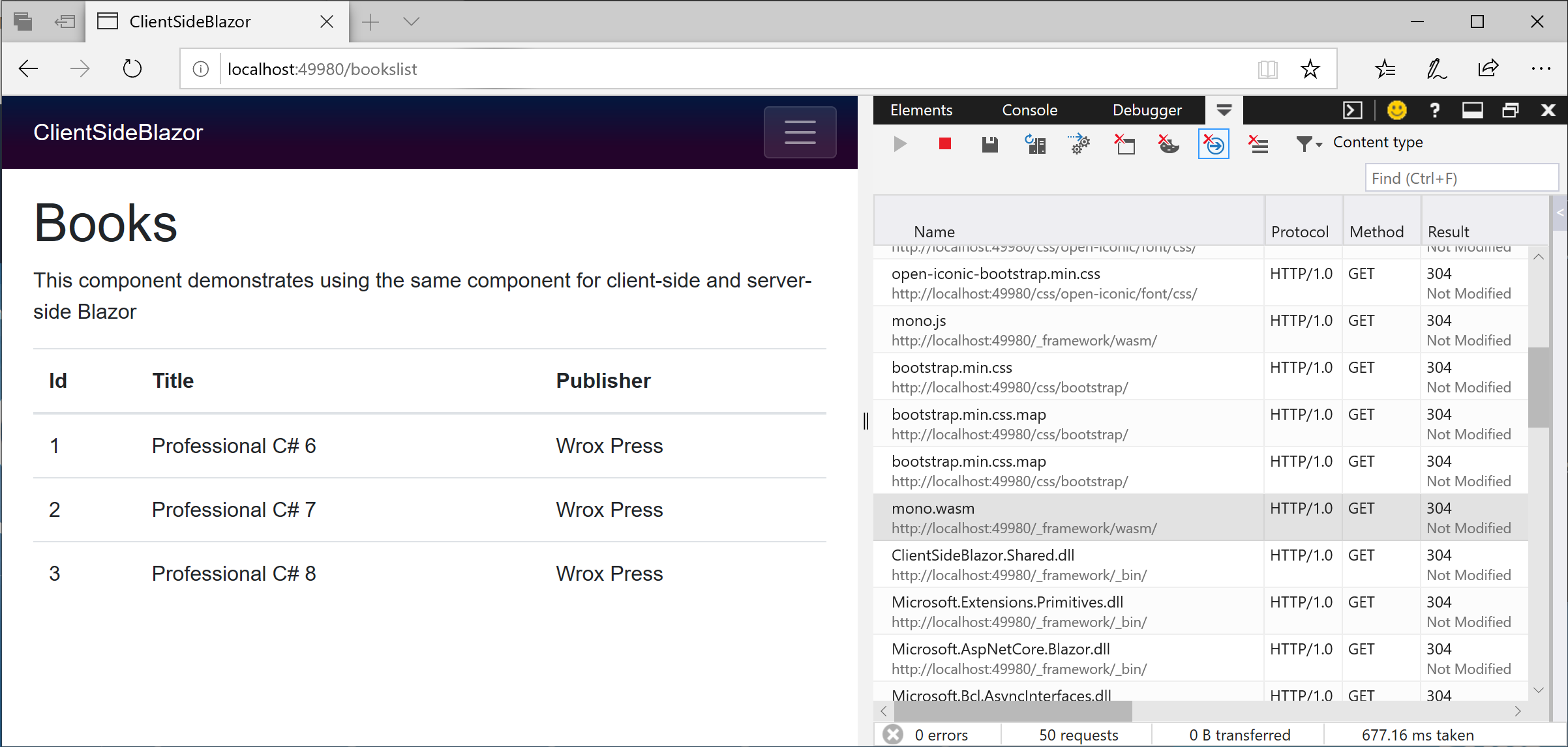 Blazor with WebAssembly