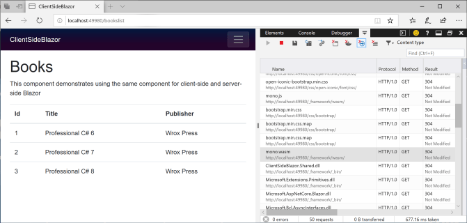 Blazor with WebAssembly