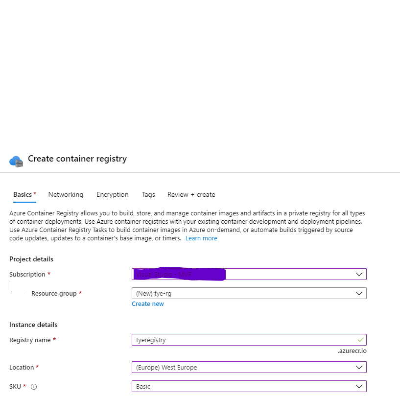 Create an Azure Container Registry
