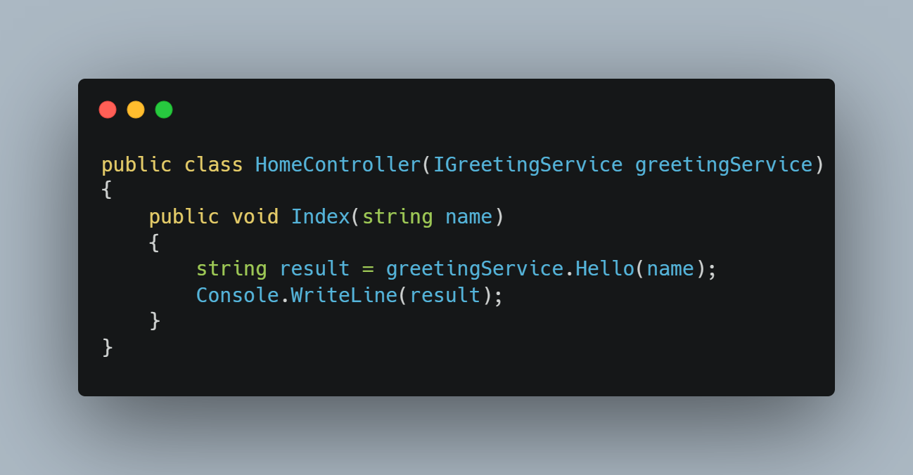 C# 12 class with primary constructor